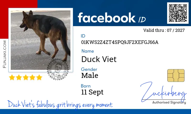 Facebook ID Card