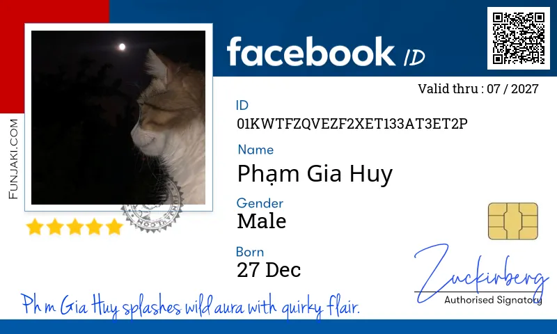 Facebook ID Card