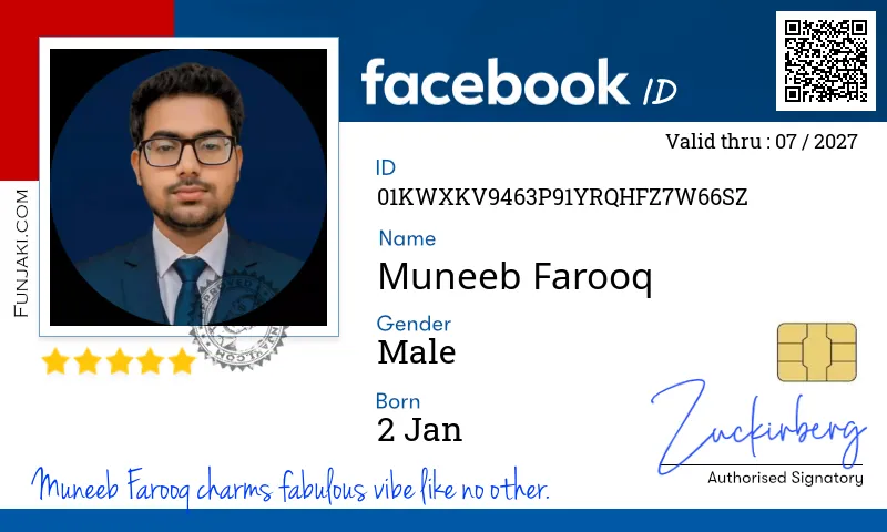 Facebook ID Card