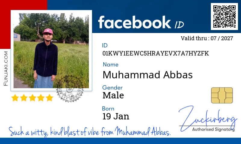 Facebook ID Card