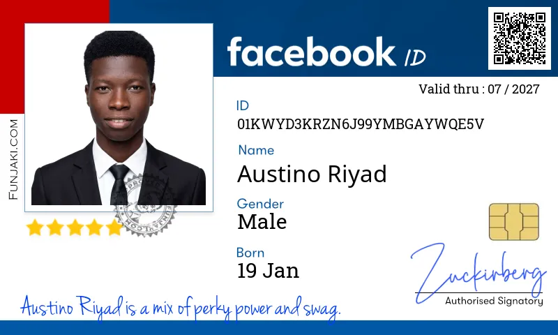 Facebook ID Card