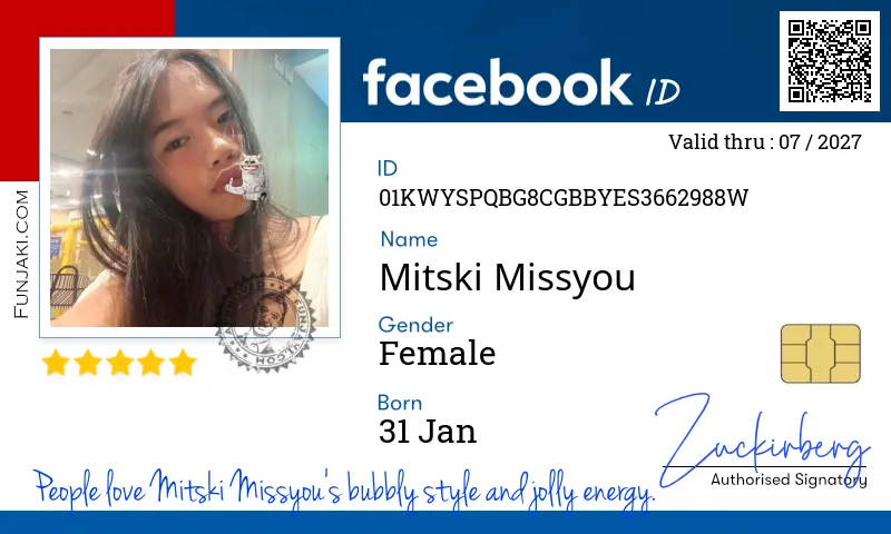 Facebook ID Card
