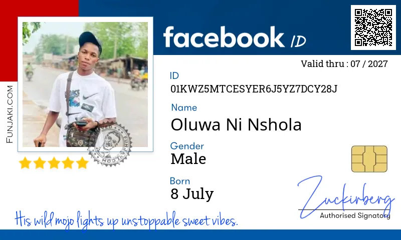 Facebook ID Card