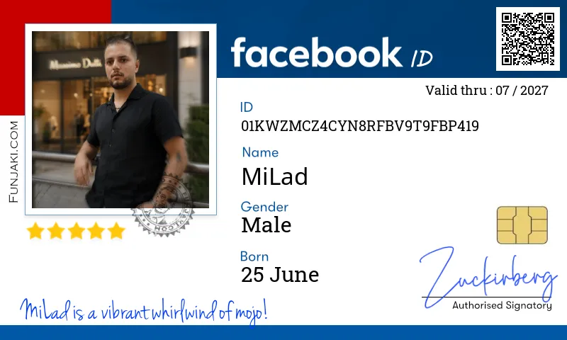 Facebook ID Card