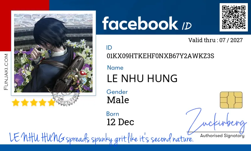 Facebook ID Card