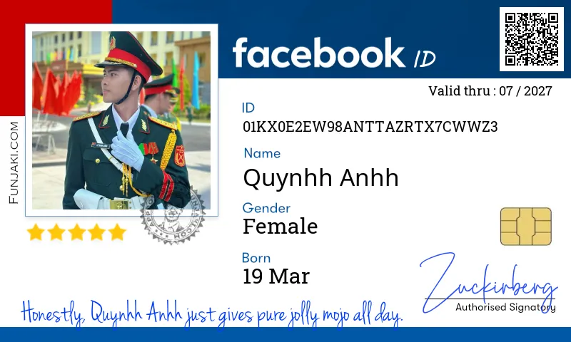 Facebook ID Card