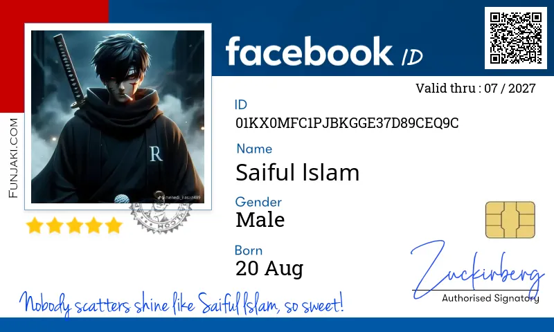 Facebook ID Card