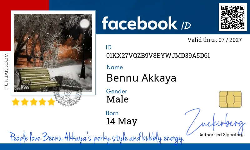 Facebook ID Card