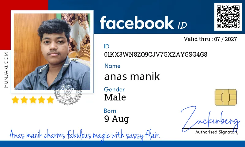 Facebook ID Card