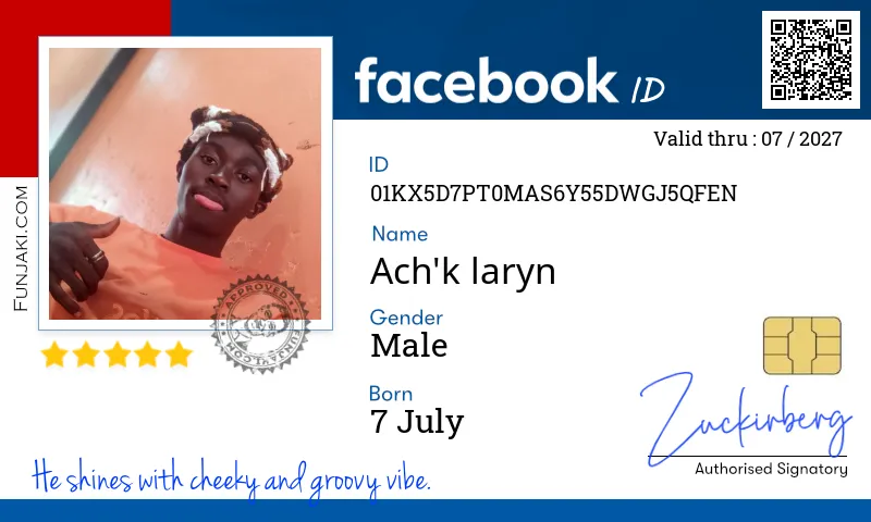 Facebook ID Card