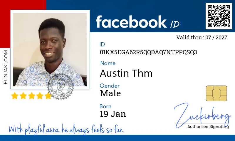 Facebook ID Card