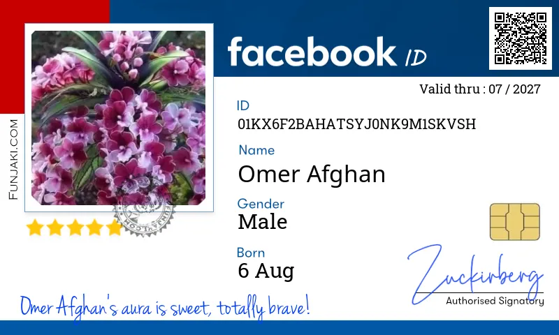 Facebook ID Card