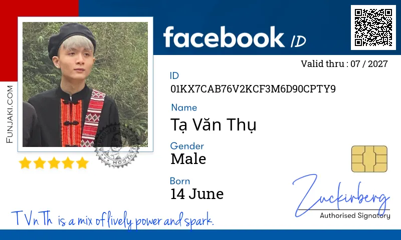 Facebook ID Card