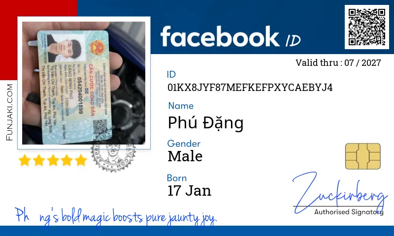 Facebook ID Card