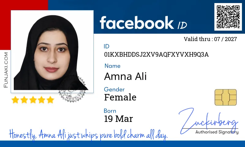 Facebook ID Card