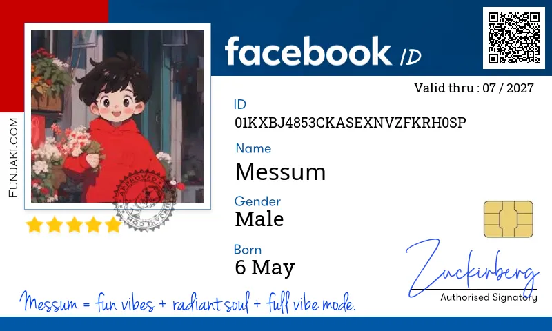 Facebook ID Card