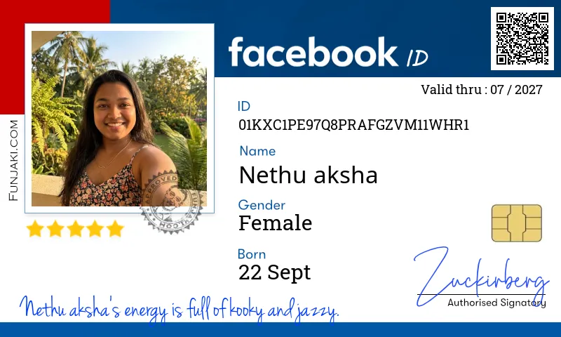 Facebook ID Card