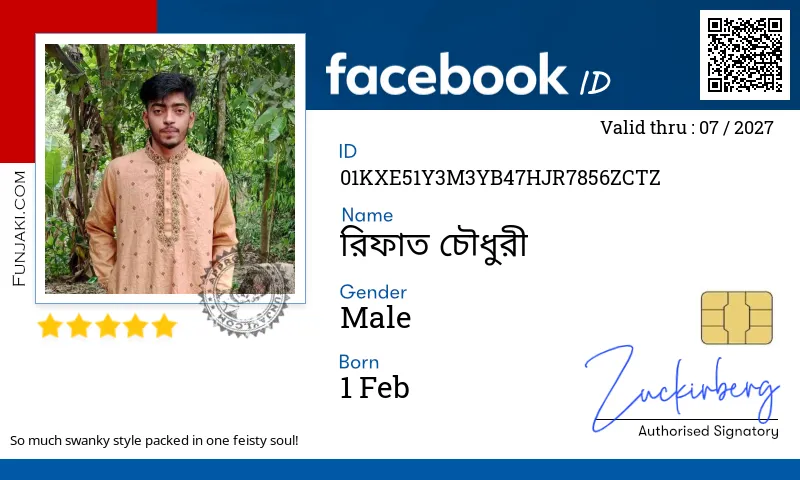 Facebook ID Card