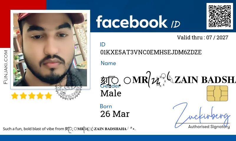Facebook ID Card