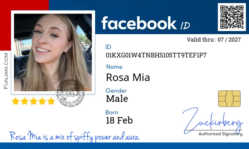 Facebook ID Card