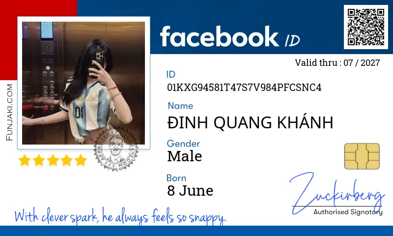 Facebook ID Card