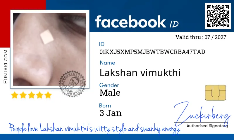 Facebook ID Card