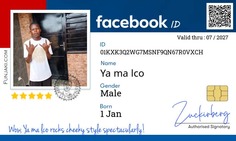 Facebook ID Card