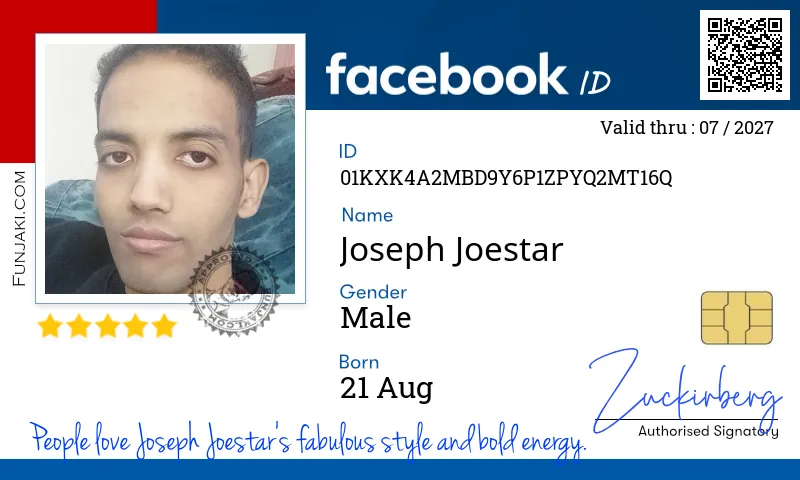 Facebook ID Card