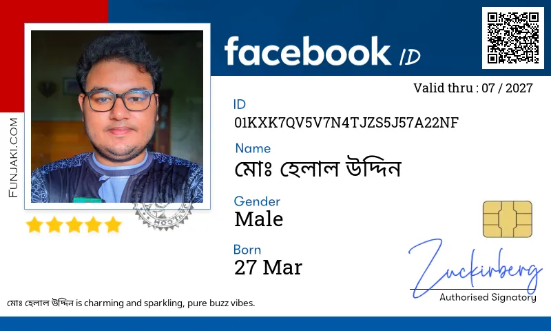 Facebook ID Card