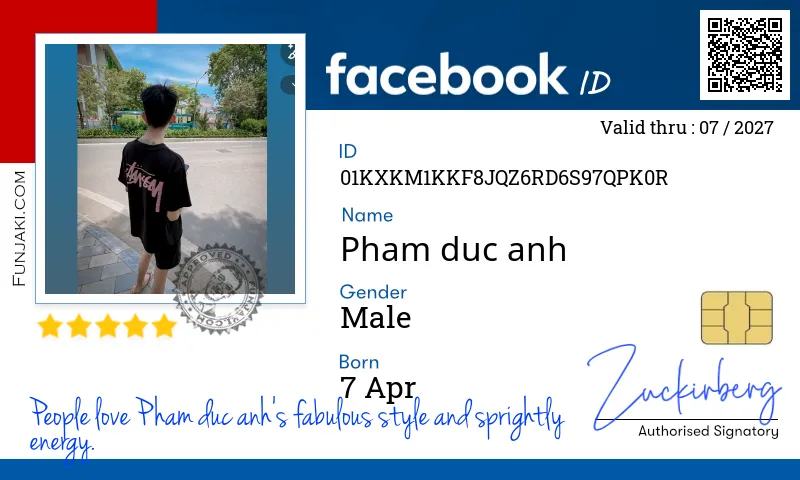 Facebook ID Card