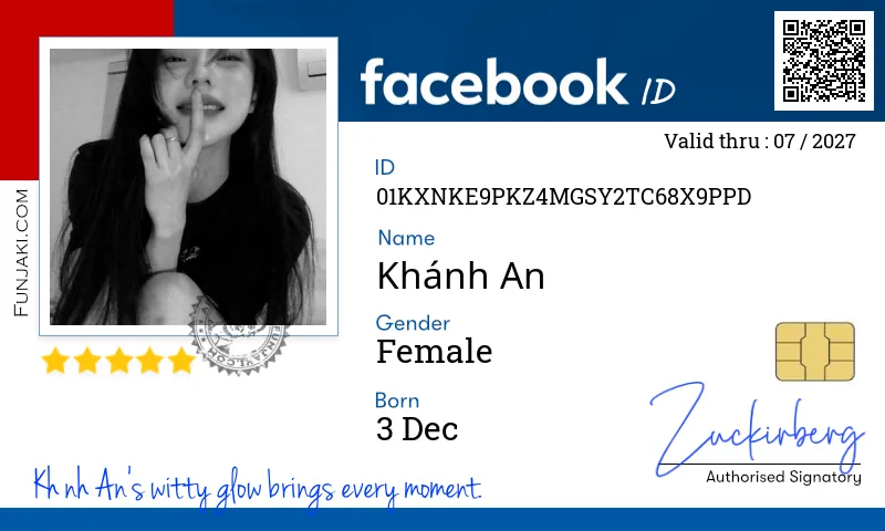 Facebook ID Card