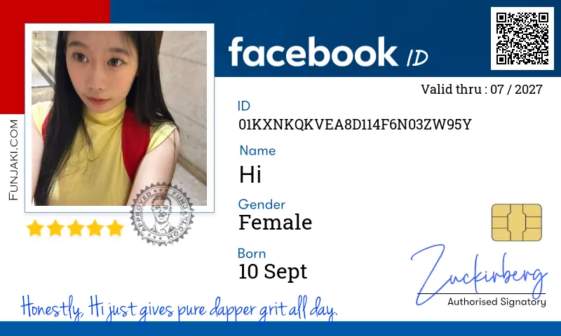 Facebook ID Card