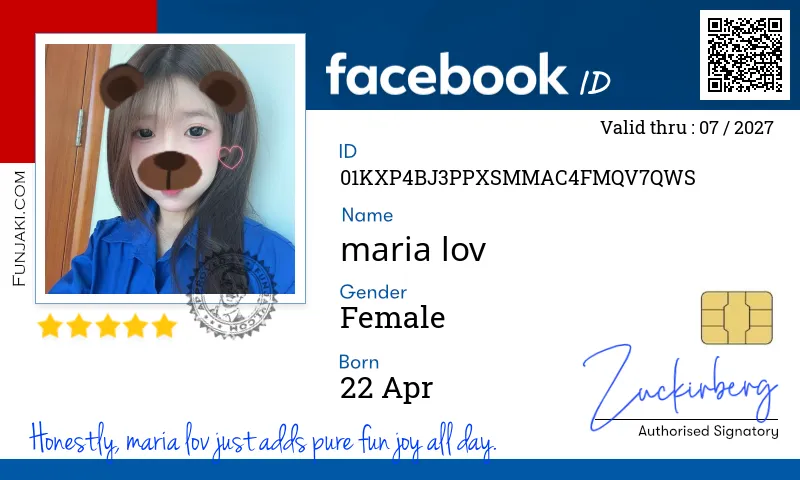 Facebook ID Card