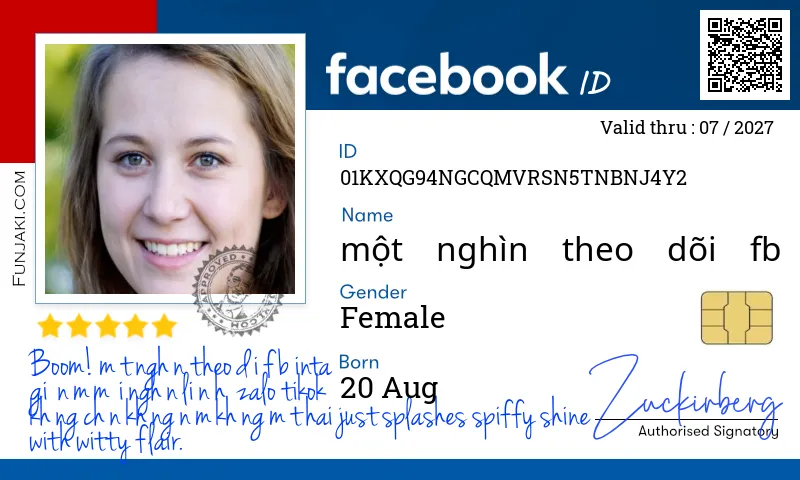 Facebook ID Card