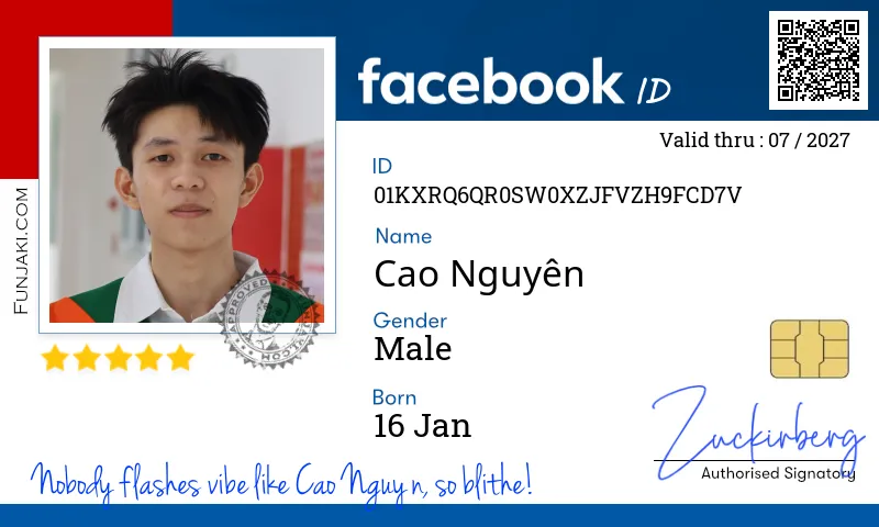 Facebook ID Card
