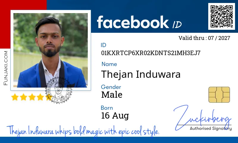 Facebook ID Card