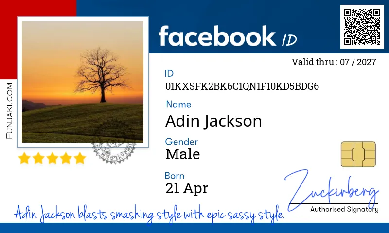 Facebook ID Card