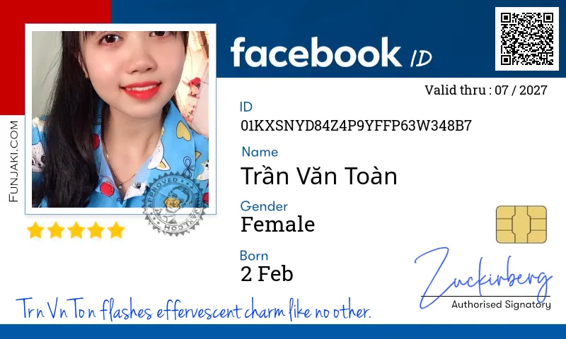 Facebook ID Card