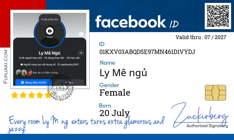 Facebook ID Card