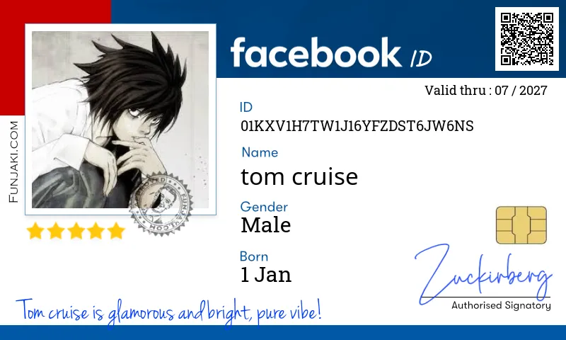 Facebook ID Card