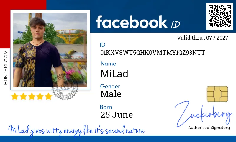 Facebook ID Card