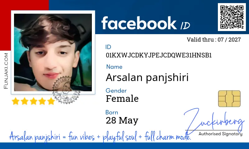 Facebook ID Card