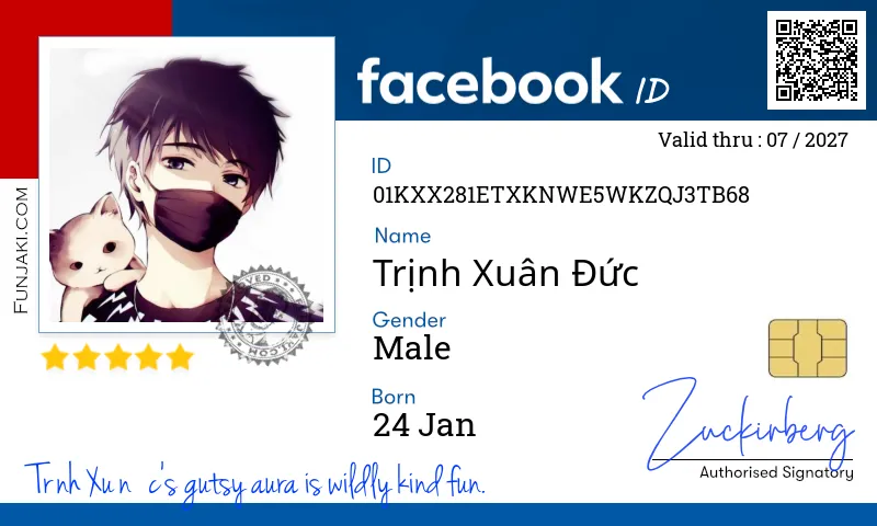 Facebook ID Card