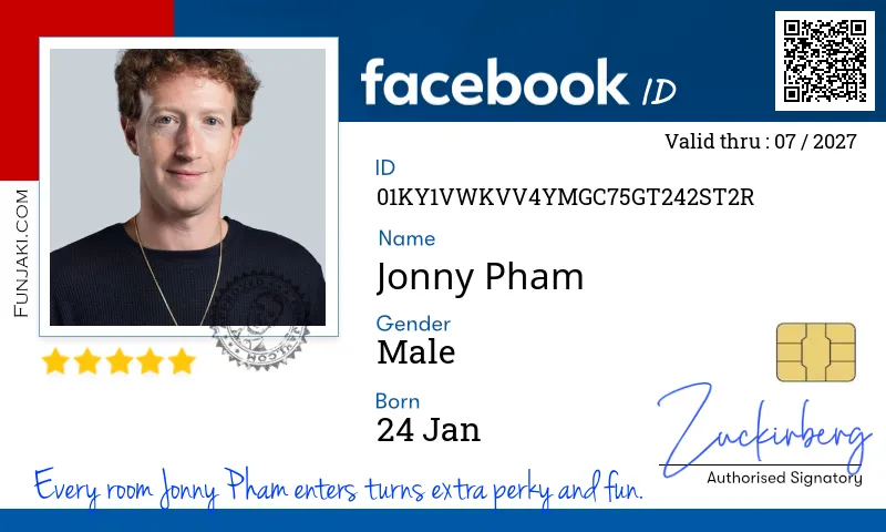 Facebook ID Card