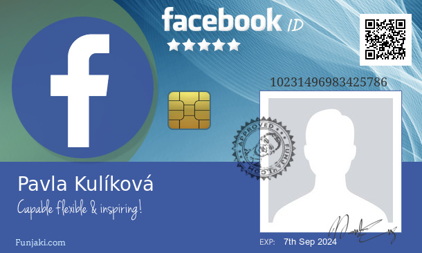 Pavla Kulíková's Facebook ID Card - Funjaki.com