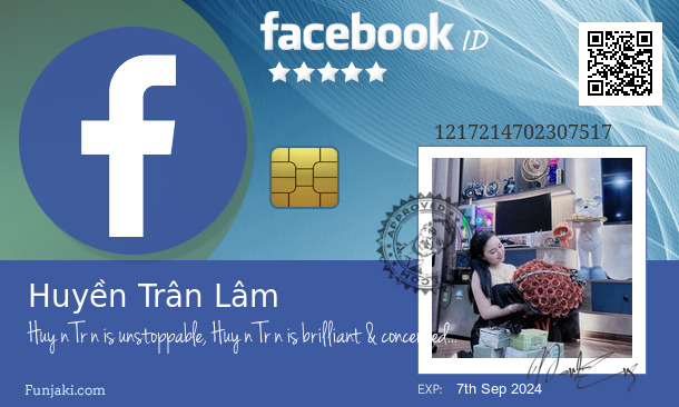 Huyền Trân Lâm's Facebook ID Card - Funjaki.com
