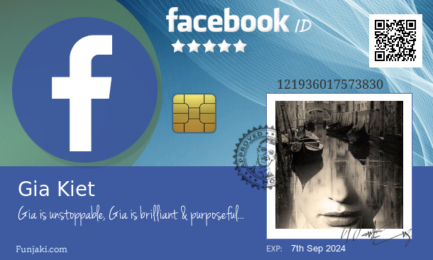 Gia Kiet's Facebook ID Card - Funjaki.com
