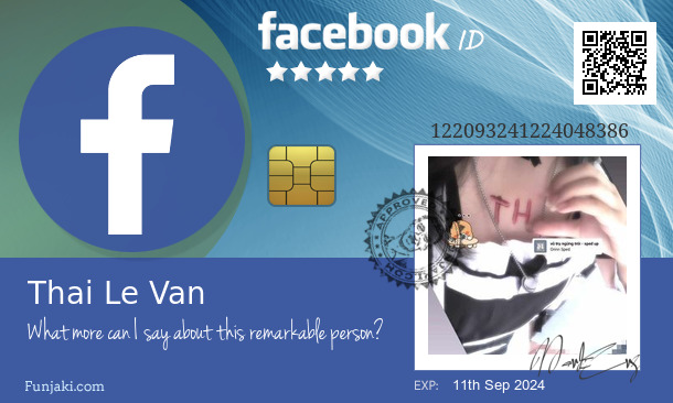 Thai Le Van's Facebook ID Card - Funjaki.com