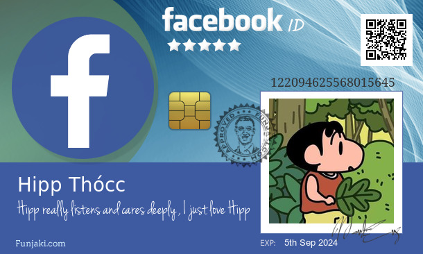Hipp Thócc's Facebook ID Card - Funjaki.com
