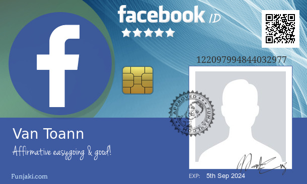 Van Toann's Facebook ID Card - Funjaki.com